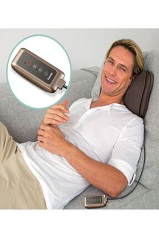 Kılıflı Omuz - Ense - Sırt ve Ayak Shiatsu Masaj Yastığı - Masaj AletiMg 147 Yıkanabilir