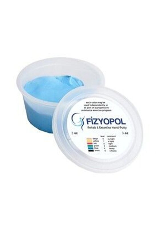 Putty,Fizik Tedavi El Egzersiz Hamuru, 3 Oz Mavi Renk 85 Gr,Ekstra Sert DirençTheraflex