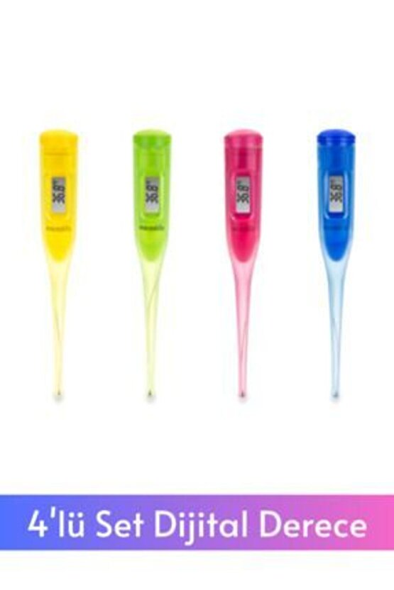 Dijital Ateş Ölçer Termometre4lü Set: Mt60