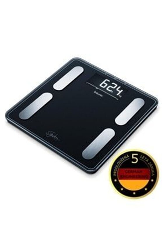 Siyah Teşhis Banyo Tartısı Vücut Analiz BaskuluBf 400 Signature Line