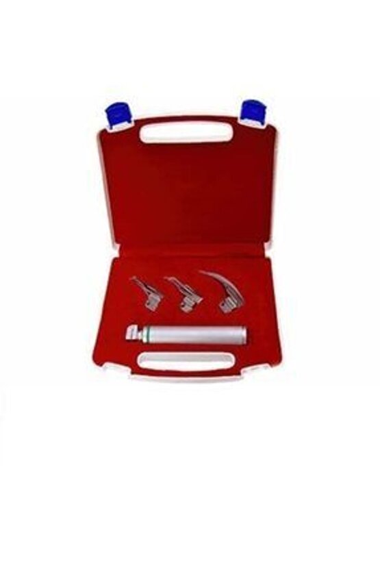 Macintosh Eğri Blade 3 Bıçaklı Laringaskop SetLaringoskop 3 Blade