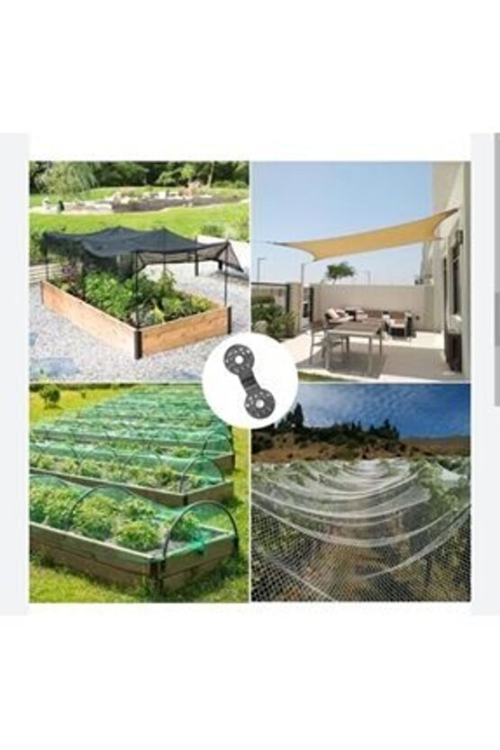 100 ADET Yendenkullanılabilir Branda ve Gölgelik Klipsi, bez kilit kavrama