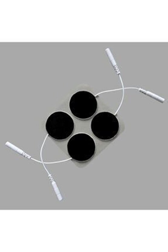 Elektrot 3.2x3.2 cm Ems Tens Cihazı Pin Girişli 2 Paket 8 AdetYuvarlak Soketli