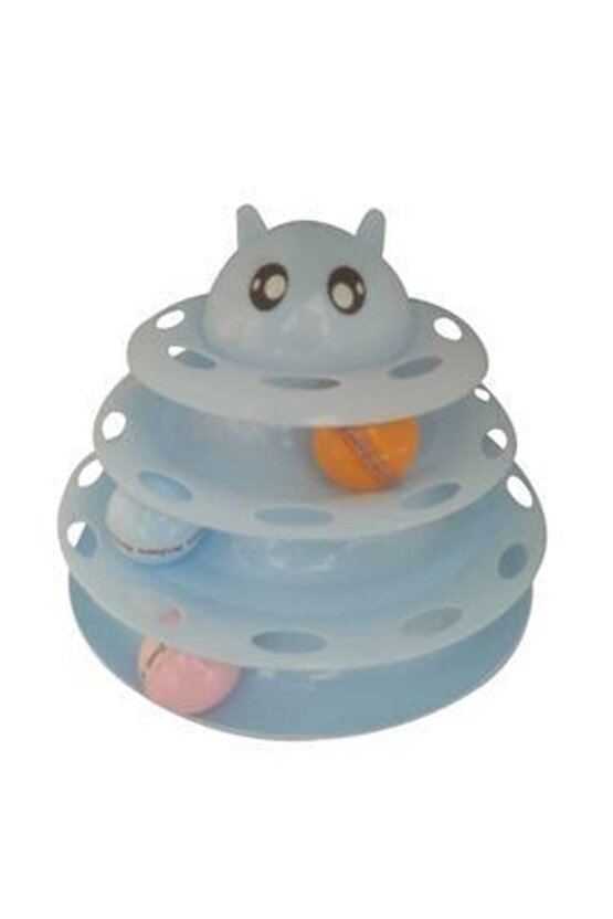 3 Katlı KediOyuncağı Kedi Başlıklı