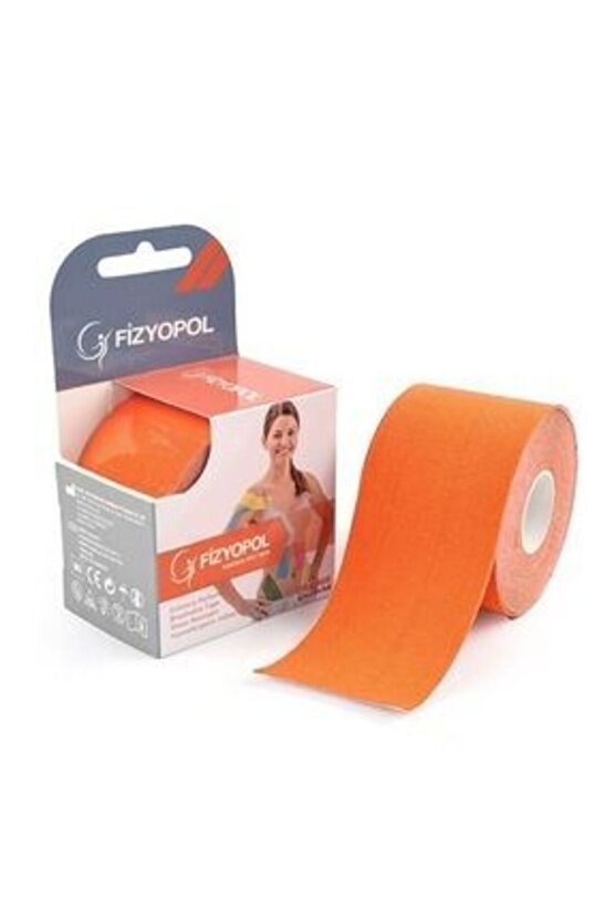 Tape Band 5 Metre X 5 Cm Turuncu Renk Kinesio Sporcu BandıNew Product Kinezyo