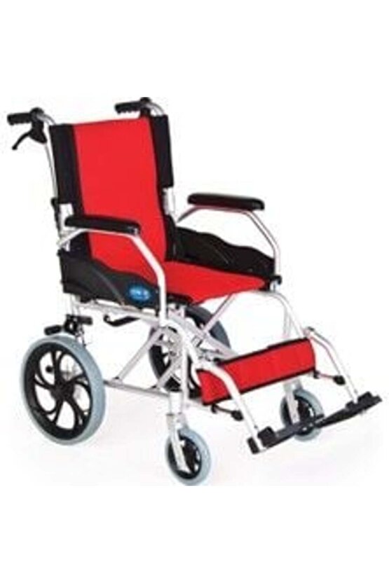 KY863LAJ-A12 Alüminyum Transfer Özellikli Refakatçı Frenli Hafif Tekerlekli Sandalye