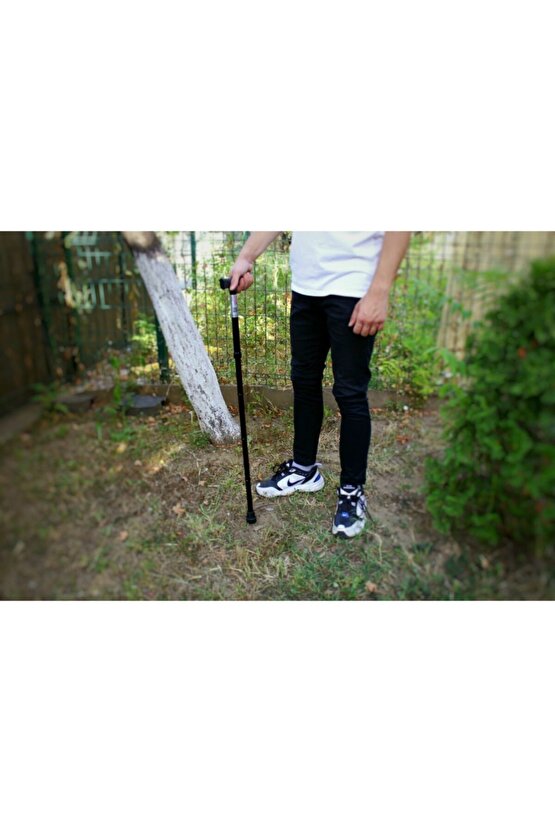 Siyah Katlanabilir Uzun Süre Kullanışlı Baston P512