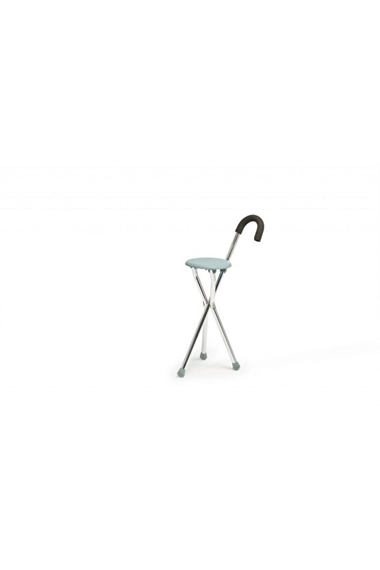 Alüminyum Stick - Baston Gri Oturmalı Uzunluk Ayarlı 1