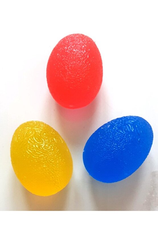 Yumurta Şekil El Egzersiz Ve Stres Topu Sarı