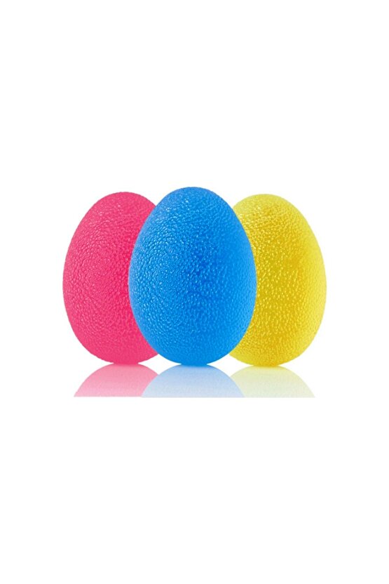 Yumurta Şekil El Egzersiz Ve Stres Topu Sarı