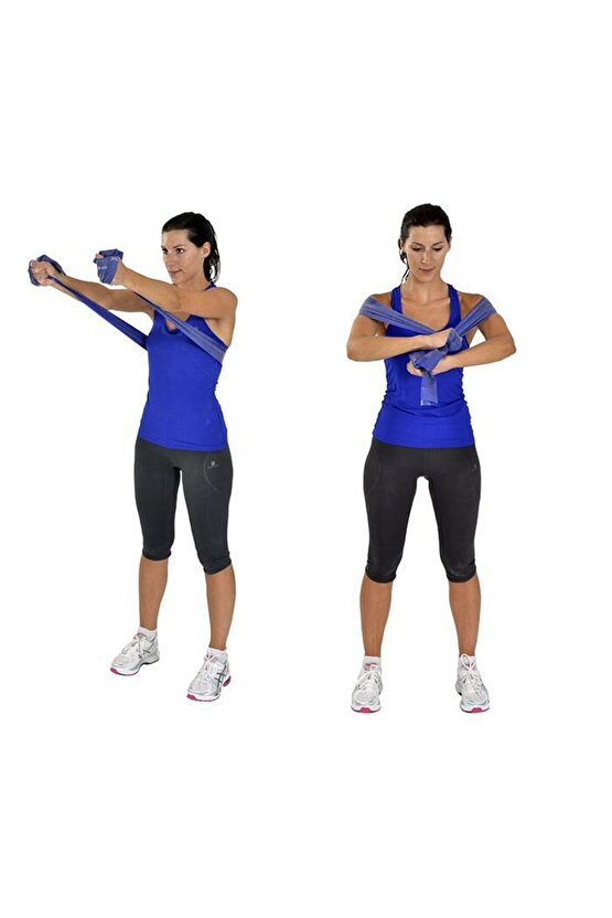 Egzersiz Bandı – 1 Metre Mavi Renk