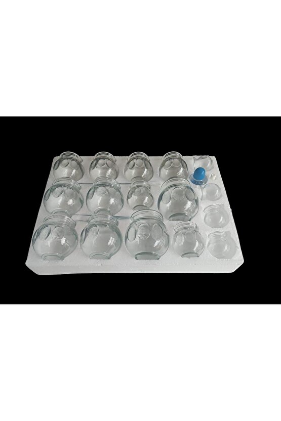 Cam Masaj Kupa Seti 16 Adet 4 Pcs 1