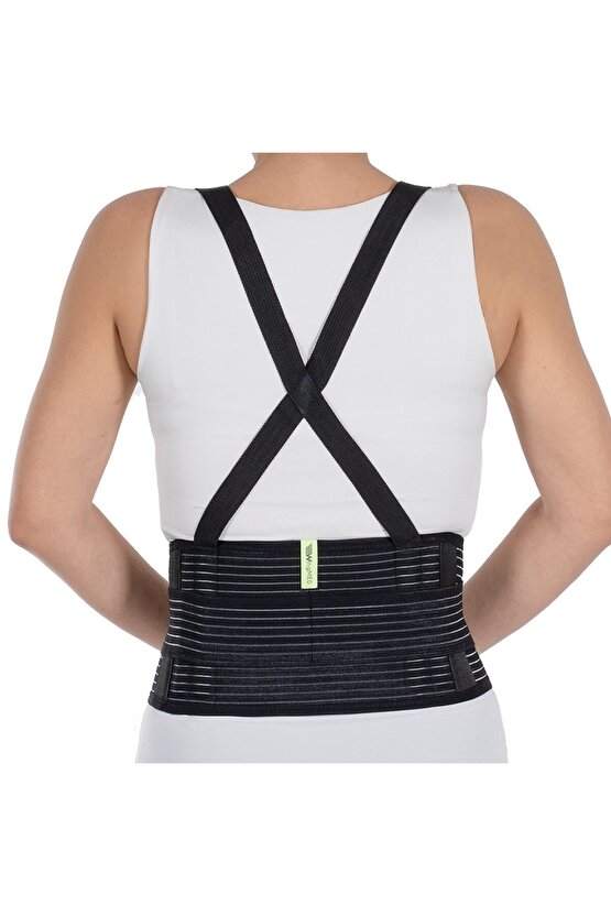 Askılı Bel Destekli Kemer, 127-140cm, rahat ve şık kullanım sağlar.