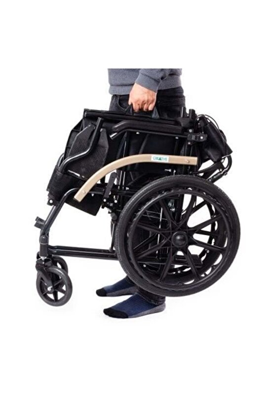 Bagaja Giren Frenli Tekerlekli Sandalye