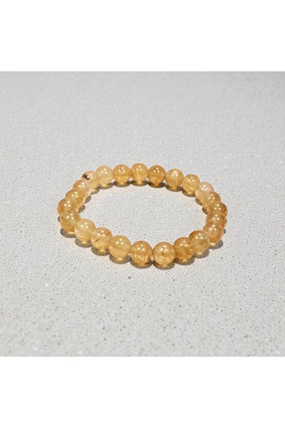 Sitrin Doğal Taş Bileklik Kutulu