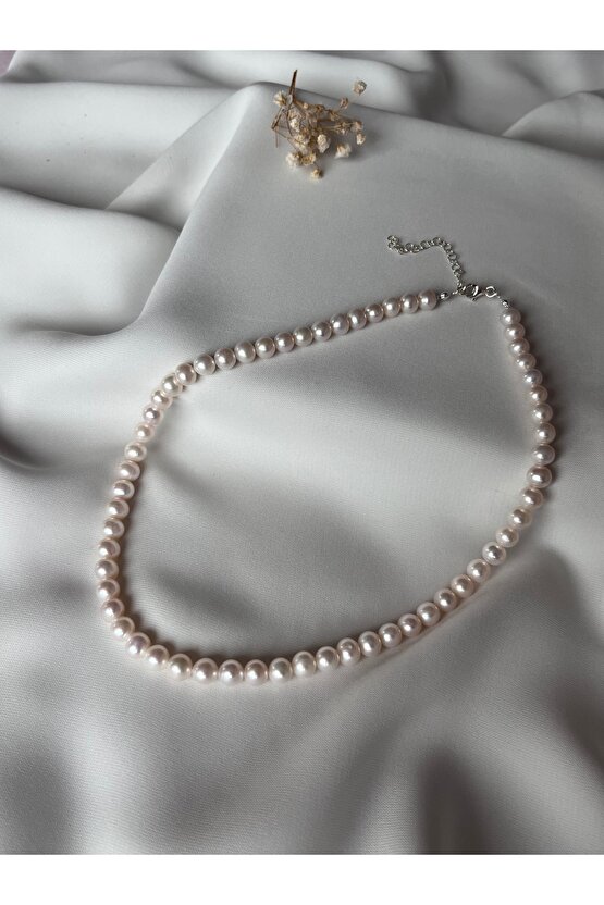 Gerçek İnci Kolye ( Gümüş )