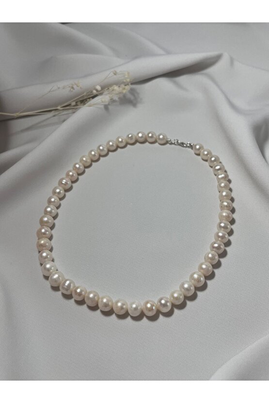 Hakiki İnci Gümüş Kolye