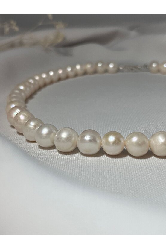 Hakiki İnci Gümüş Kolye