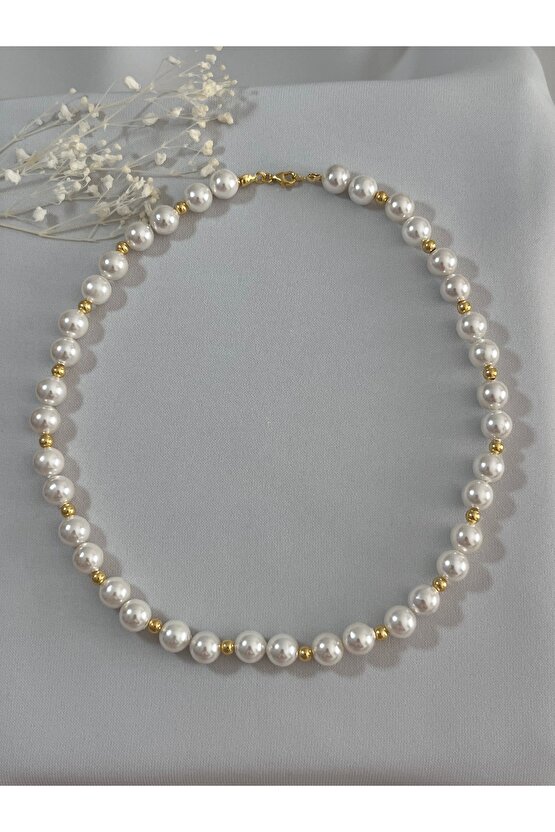 Mayorka İnci Gümüş Kolye