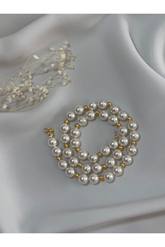 Mayorka İnci Gümüş Kolye