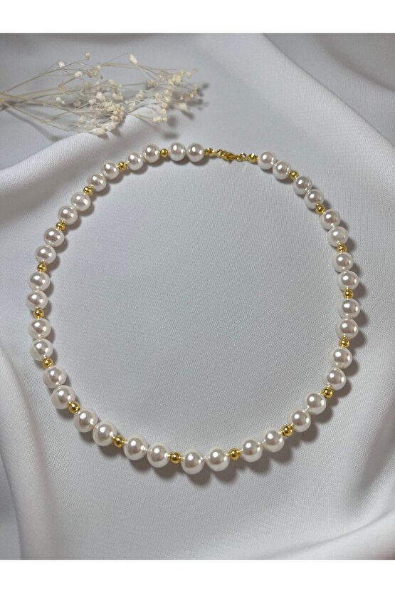 Mayorka İnci Gümüş Kolye