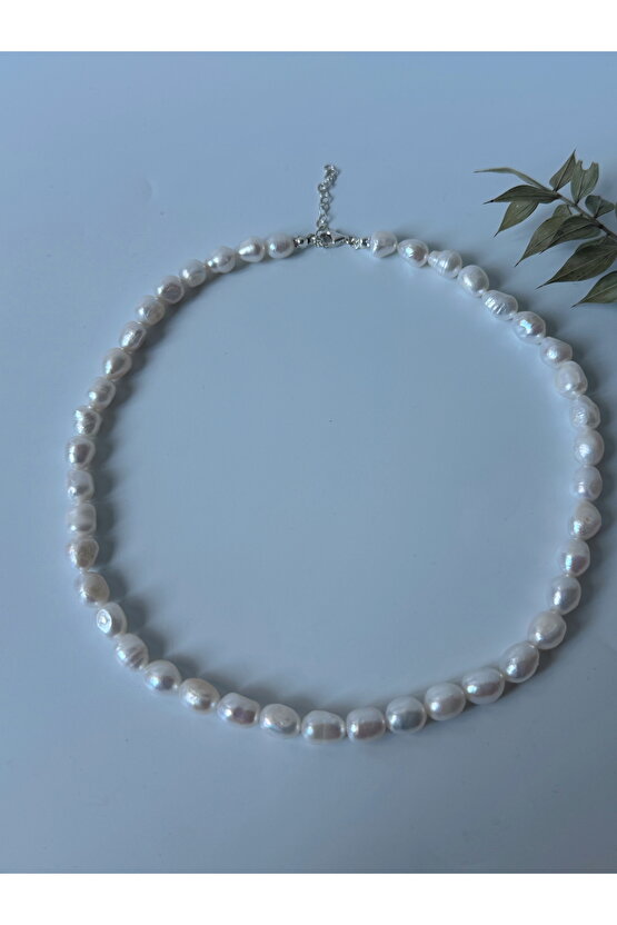 Gerçek İnci Gümüş Kolye