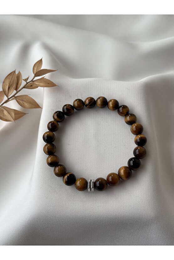 Doğal Kaplangözü & Onıx Taşlı Bileklik