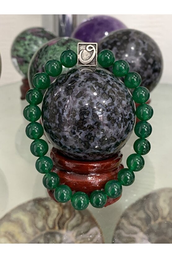 Yeşil Akik Doğaltaş Bileklik