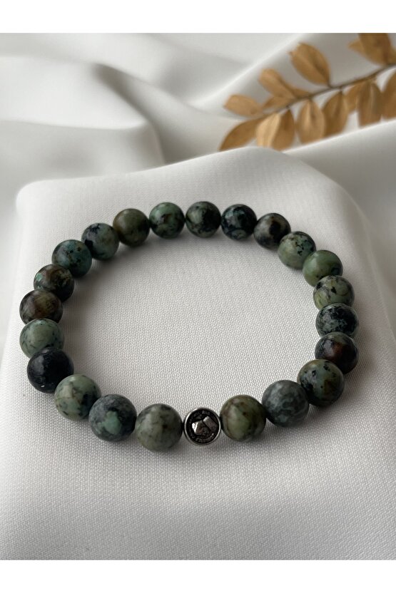 Doğal Jasper Taşlı Bileklik