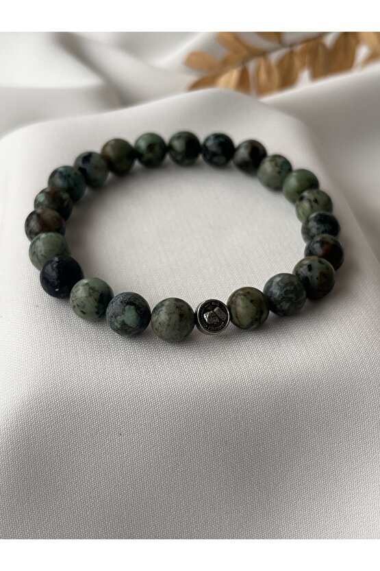 Doğal Jasper Taşlı Bileklik