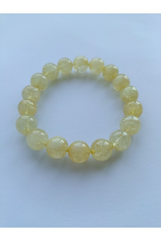 Sitrin Doğaltaş Bileklik 12mm