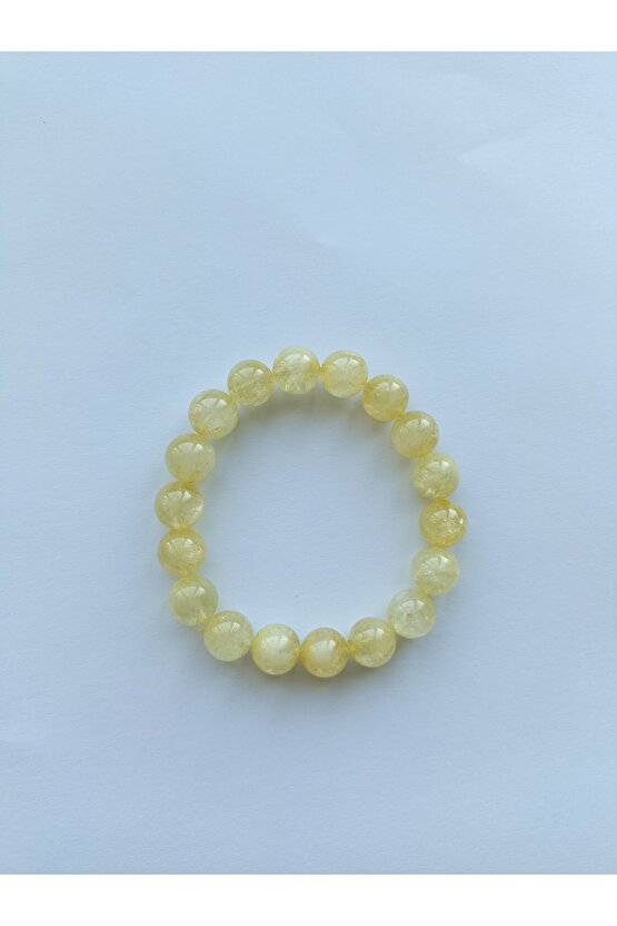 Sitrin Doğaltaş Bileklik 12mm