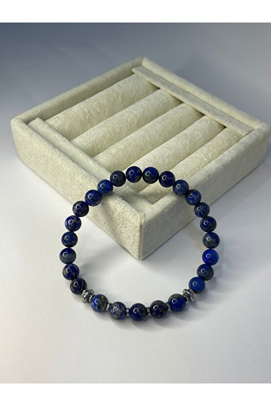 Lapis Lazuli Doğal Taş Bilekliği ( Koruma ve Ruhsal Farkındalık )