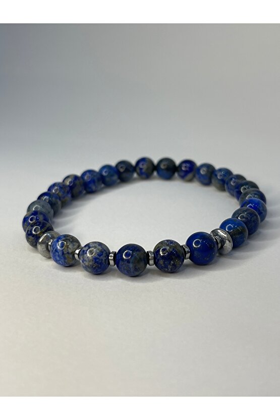 Lapis Lazuli Doğal Taş Bilekliği ( Koruma ve Ruhsal Farkındalık )