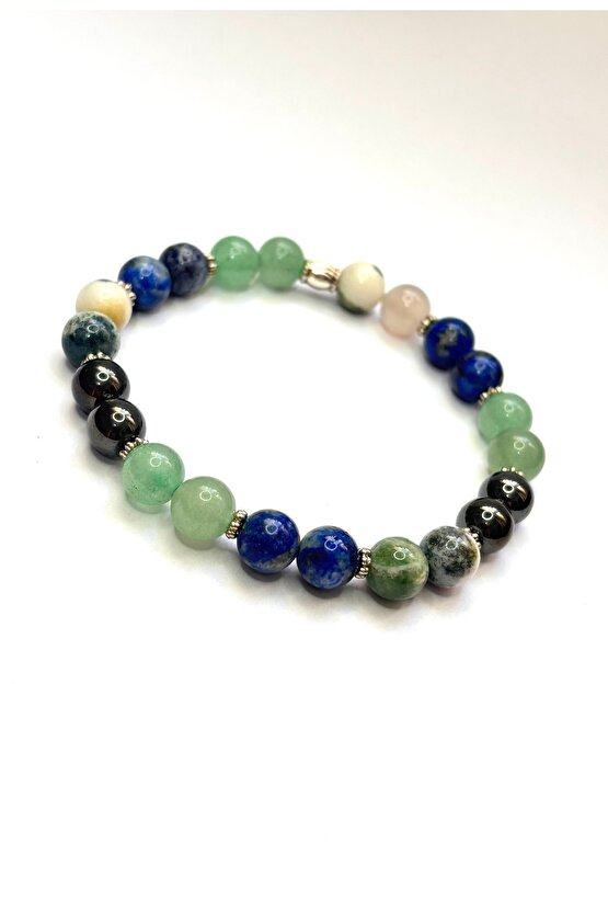 Boğa burcu doğaltaş bileklik . Sertifikalı Orjinal doğaltaş