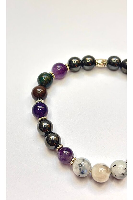 Balık burcu doğaltaş bileklik . Sertifikalı Orjinal doğaltaş