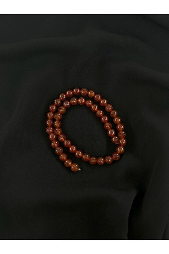 TURUNCU AKİK DÜZ KESİM DOĞALTAŞ 8 MM DİZİ