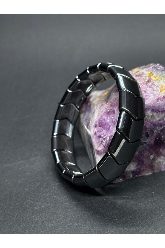 HEMATİT DOĞALTAŞ ERİL ENERJİ ZENGİNLİK BİLEKLİĞİ