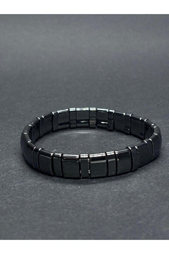 HEMATİT DOĞALTAŞ ERKEK BİLEKLİĞİ