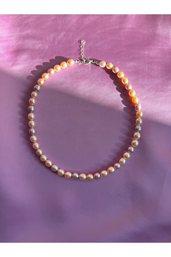 Gerçek İnci Gümüş Kolye