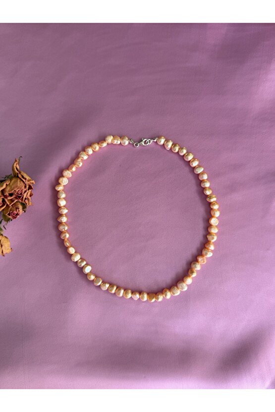 Gerçek İnci Gümüş Kolye