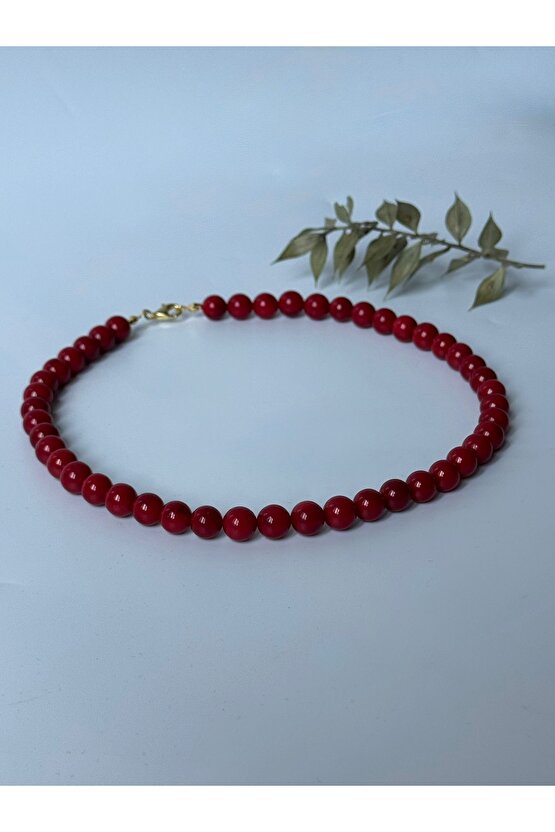 Mercan Gümüş Kolye