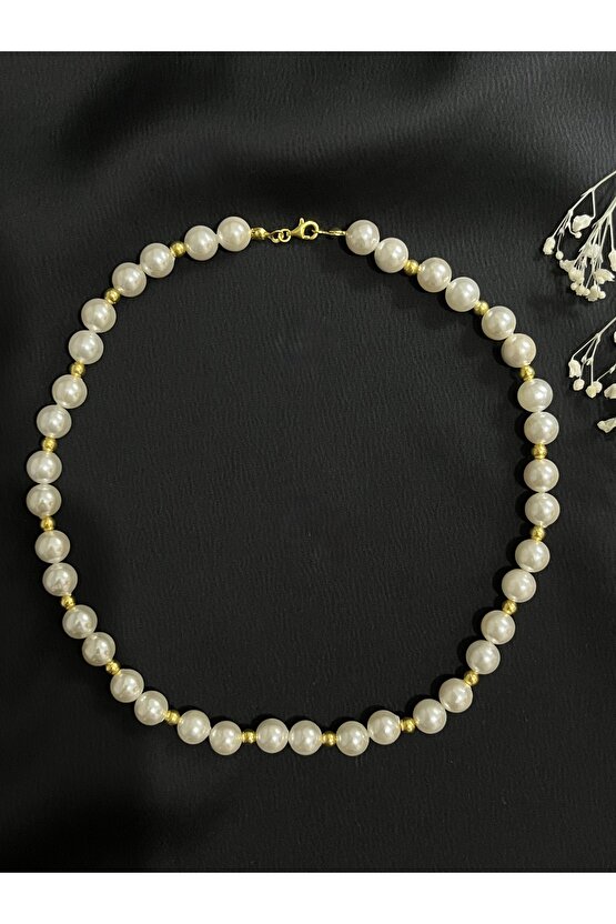 Mayorka İnci Gümüş Kolye