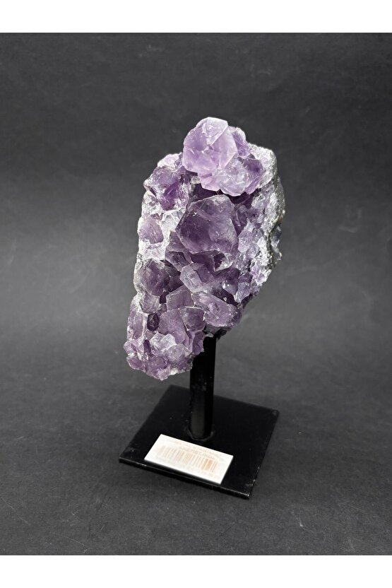 BREZİLYA AMETİST DOĞALTAŞ SİYAH DEMİR STANTLI