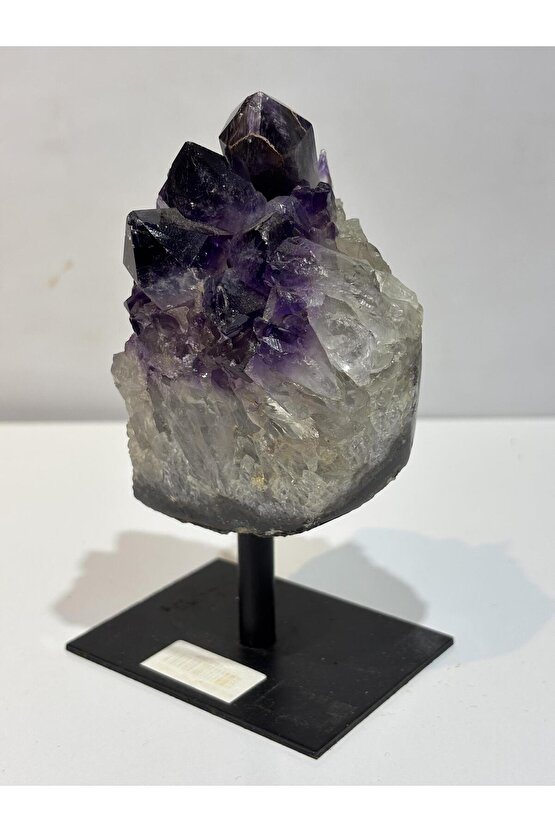BREZİLYA AMETİST DOĞALTAŞ SİYAH DEMİR STANTLI