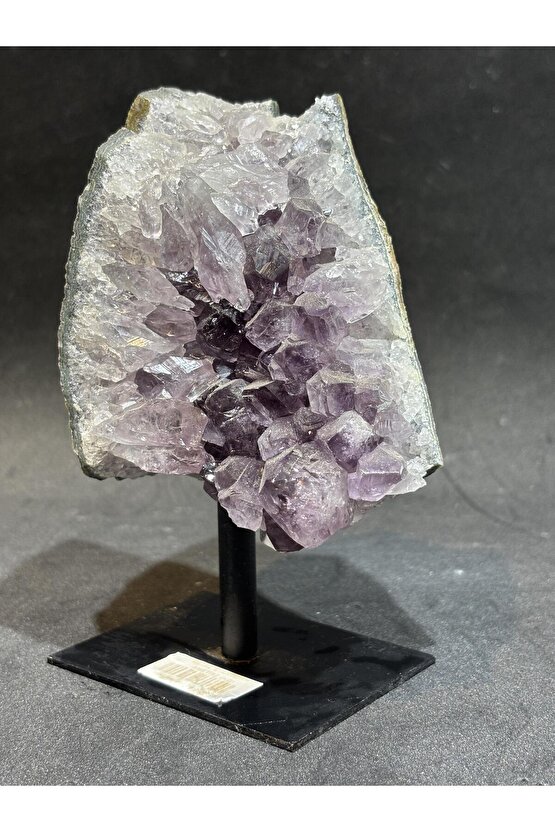 BREZİLYA AMETİST DOĞALTAŞ SİYAH DEMİR STANTLI