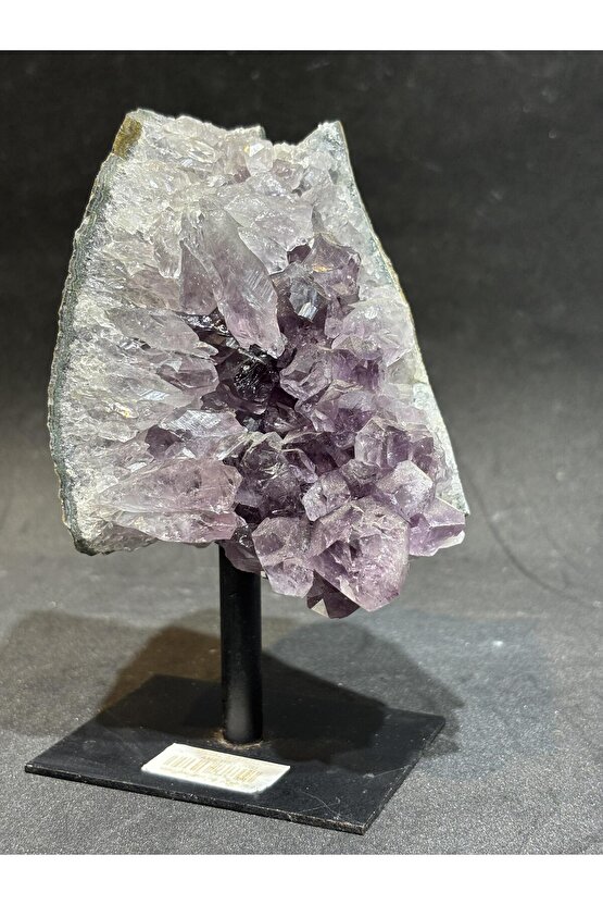 BREZİLYA AMETİST DOĞALTAŞ SİYAH DEMİR STANTLI