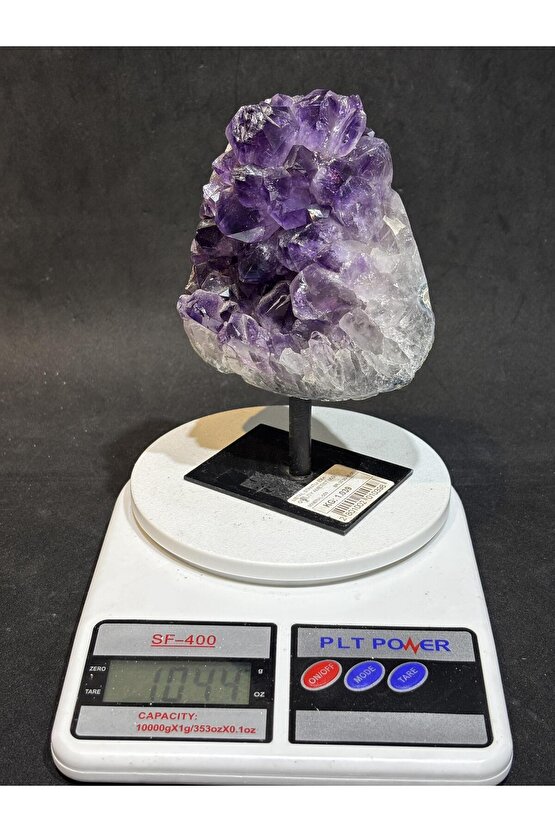 BREZİLYA AMETİST DOĞALTAŞ SİYAH DEMİR STANTLI