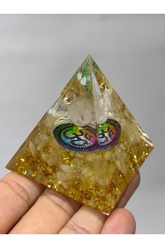 SİTRİN BOLLUK BEREKET OM SEMBOLLÜ ORGONİT