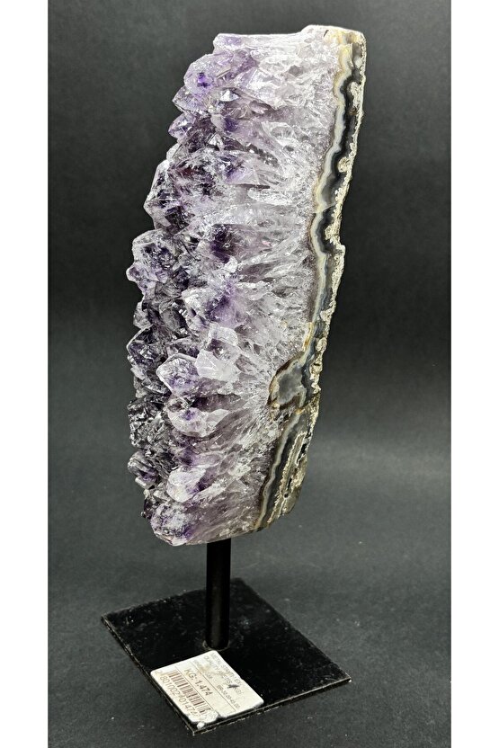 BREZİLYA AMETİST DOĞALTAŞ SİYAH DEMİR STANTLI